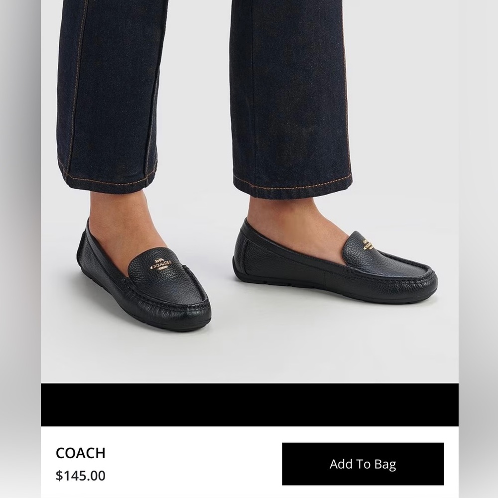 NEW LEATHER COACH SHOES